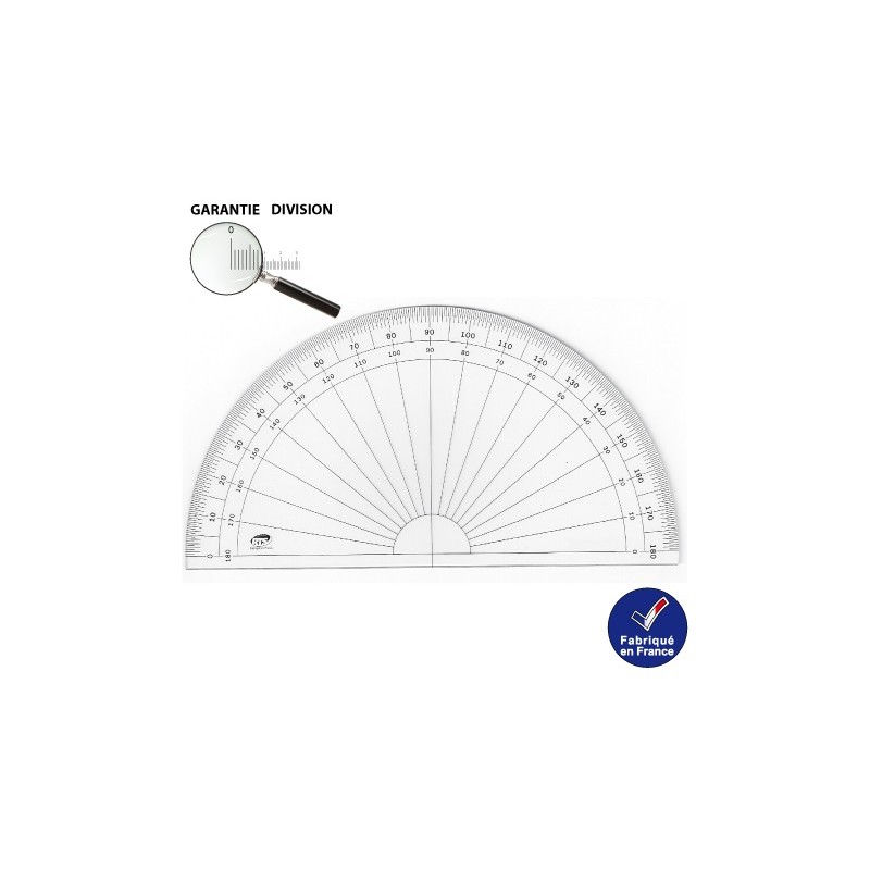 Rapporteur Demi Circulaire 30 Cm RTS