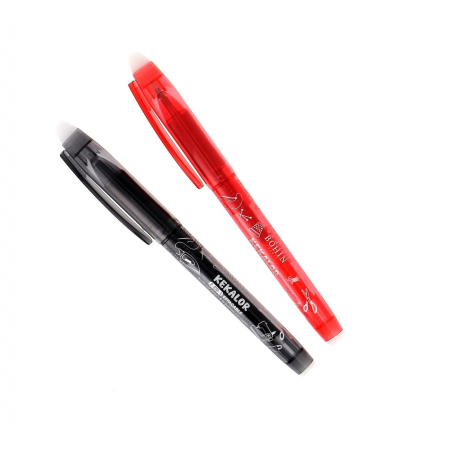 Stylo KEKALOR Noir- Effaçable au fer à repasser Bohin ref. 466432