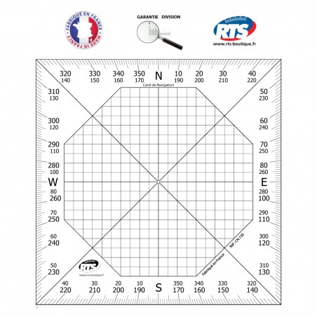 Carré de Navigation 13 cm x 13 cm Aviation et Marine
